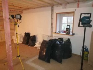 Dachschräger vorher ohne Schrank