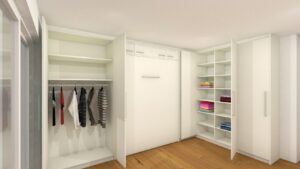 3-D-Entwurf des Kleiderschrank nach Maß mit Schrankbett