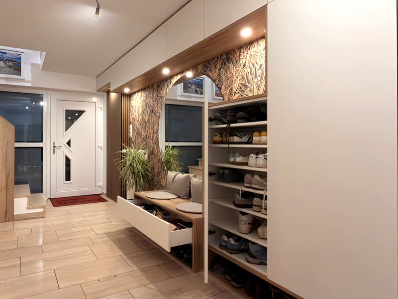 Flur mit Schuhschrank Flur mit Schuhschrank